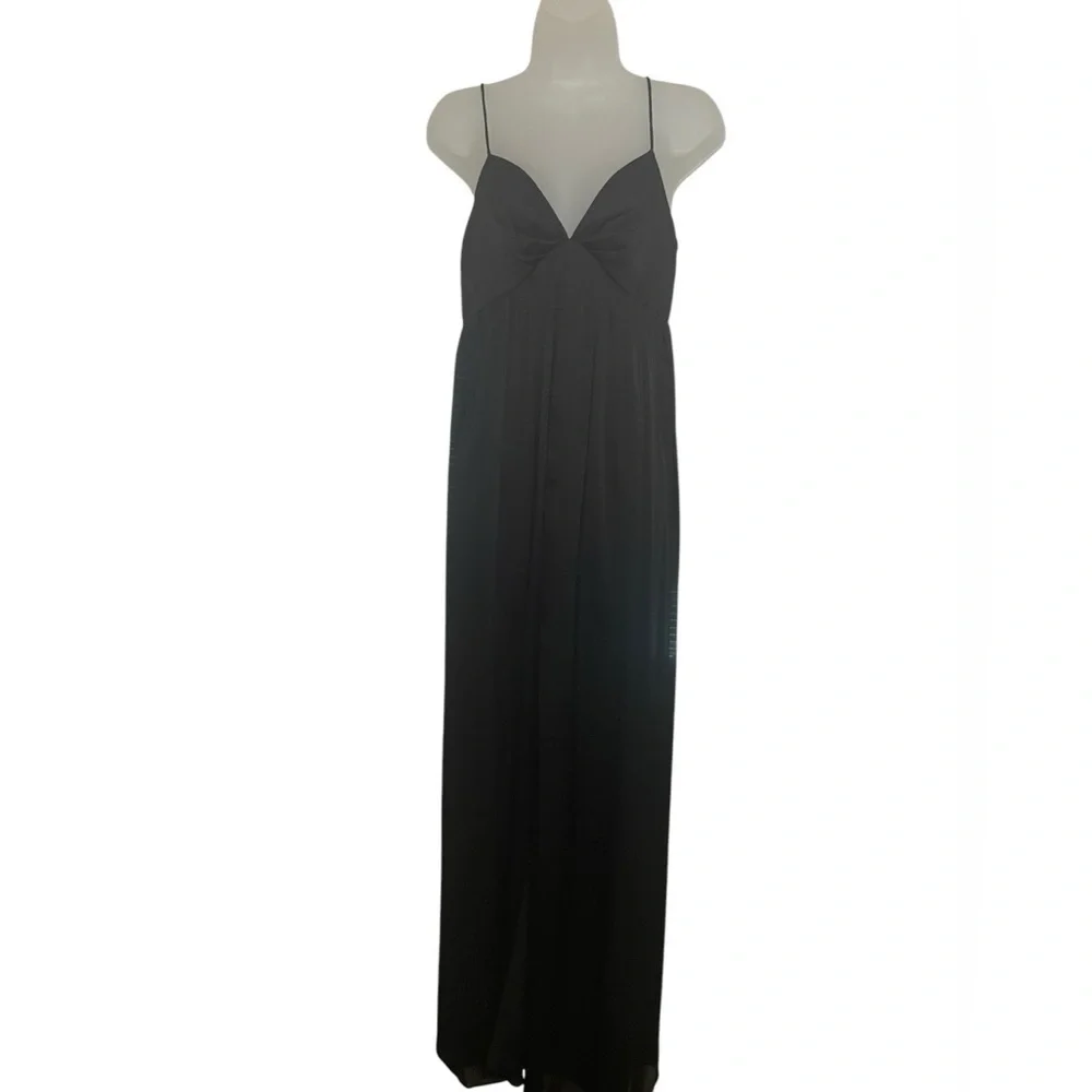 Sachin & Babi Jessica Gown Black Empire Waist Maxi Dress NWT Size 2